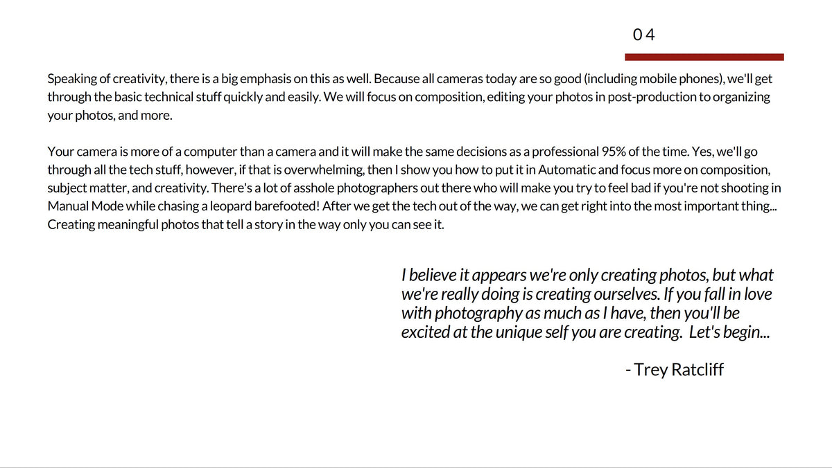 Beginning Photography eBook