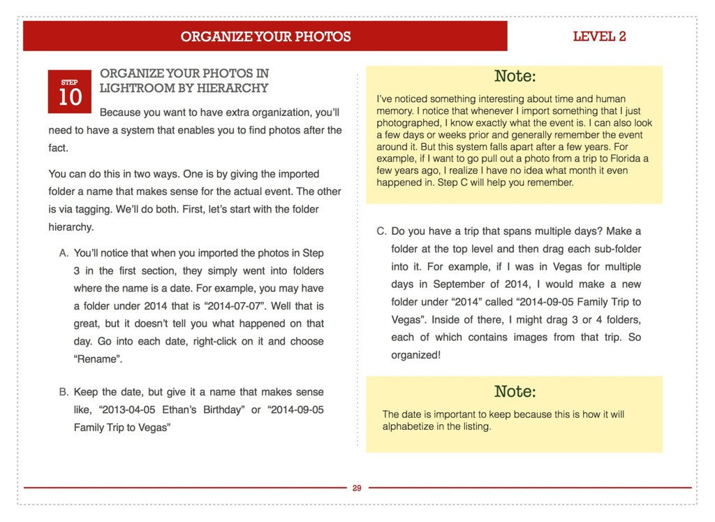 Organize Your Photos - The Three Level System (eBook)